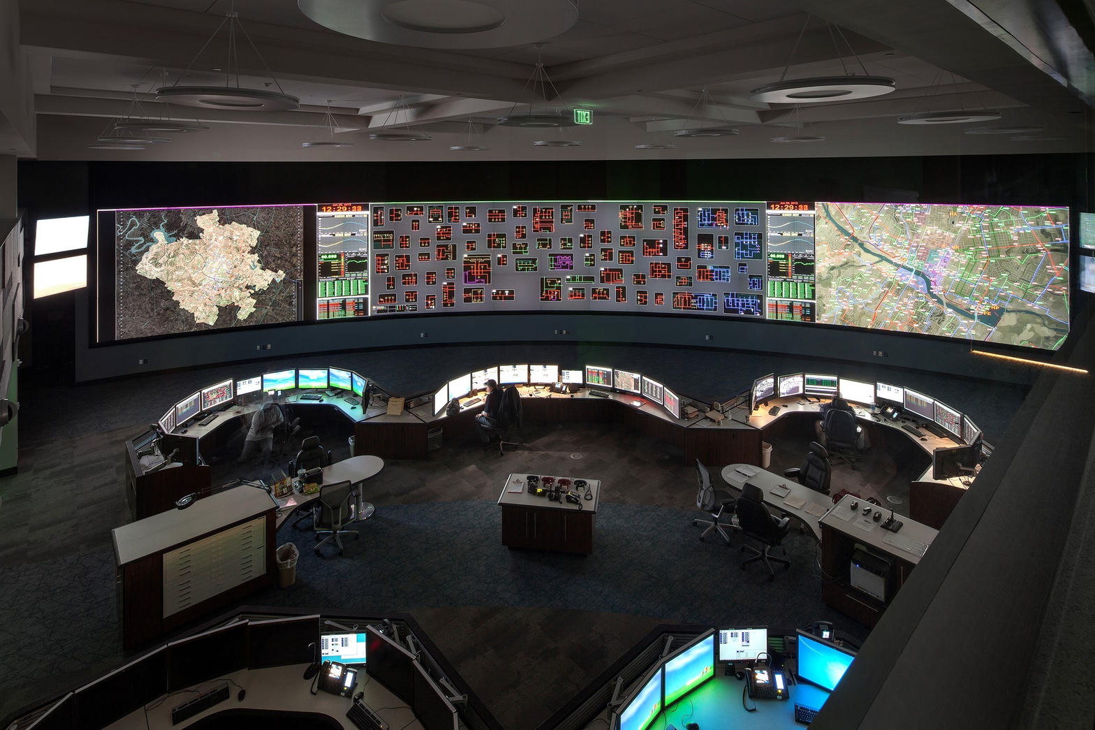 Electric utility transmission control center